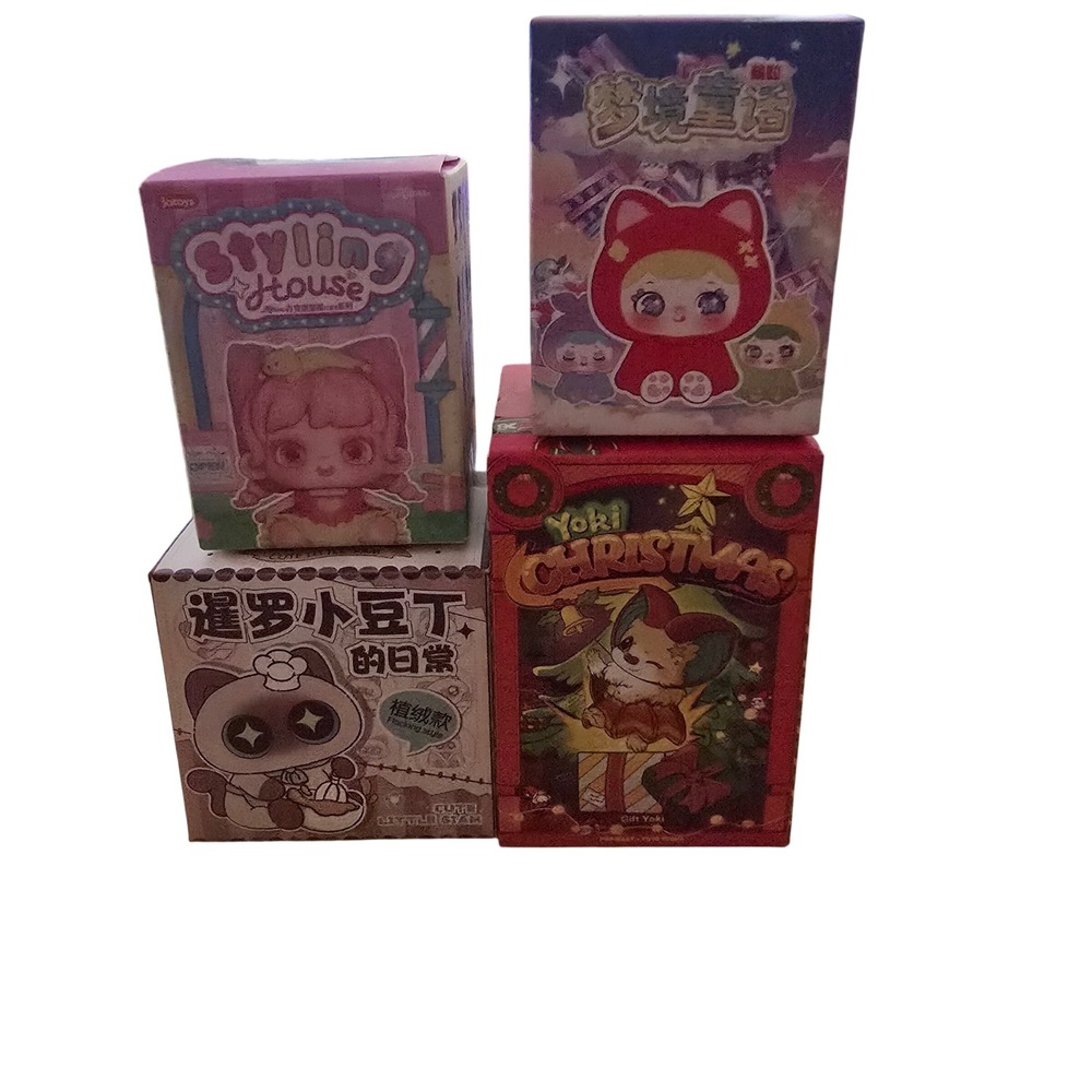Blind Box Lot 4pc Pop Mart Yoki Christmas Jotoys Miana Styling House Sealed